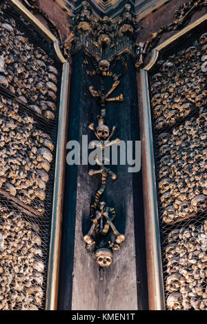 The evocative crypt of San Bernardino alle Ossa, Milan, Italy Stock Photo