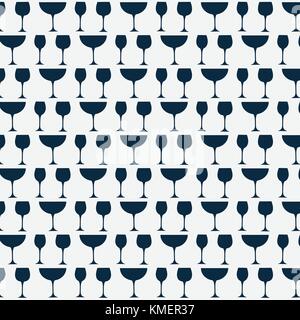 Glass Of Juice, Pattern Vector Illustration. Stock Vector
