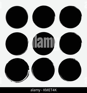 Vector Text Boxes Grunge texture Collection. Stock Vector