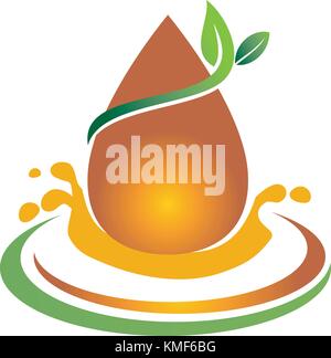 Leaf and Water Health Stock Vector