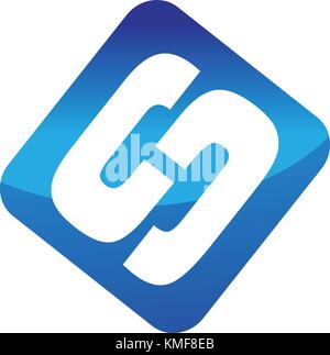Initial SH Stock Vector
