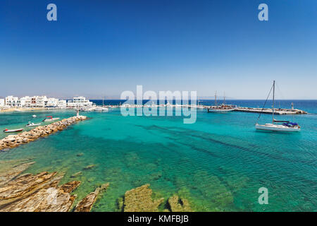 Pisso Livadi beach in Paros island, Greece Stock Photo
