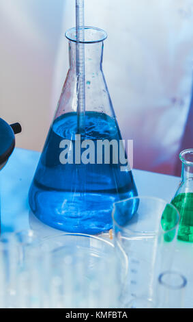 Diffusion in the flask Stock Photo