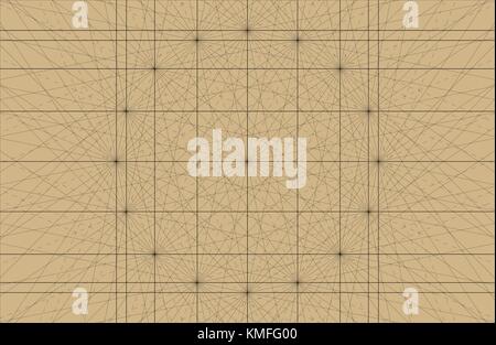Old Nautical Chart Vector Background Portolan Chart with Rhumbline Network Lines Grid with Compass Stock Vector