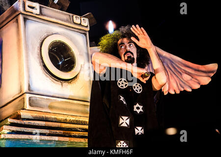 Milan, Italy. 06th Dec, 2017. Italian rapper Caparezza performs live at Mediolanum Forum. Credit: Mairo Cinquetti/Pacific Press/Alamy Live News Stock Photo