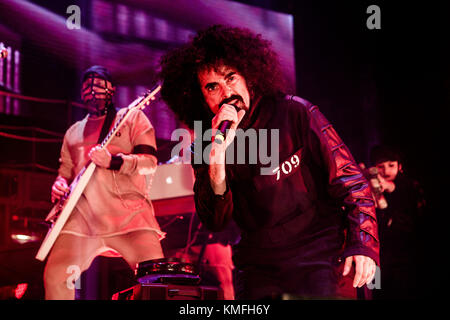 Milan, Italy. 06th Dec, 2017. Italian rapper Caparezza performs live at Mediolanum Forum. Credit: Mairo Cinquetti/Pacific Press/Alamy Live News Stock Photo