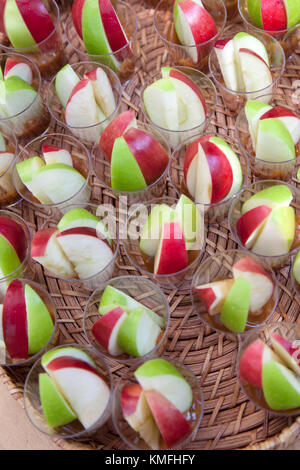 healthy snacks in tiny portions Stock Photo