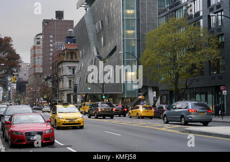 41 Cooper Square the new Cooper Union building designed by Thom Mayne  of Morphosis near Cooper Union square in East Village.New York City.USA Stock Photo
