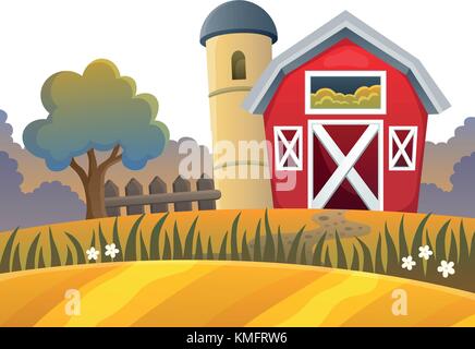 Farm topic image 9 - eps10 vector illustration. Stock Vector