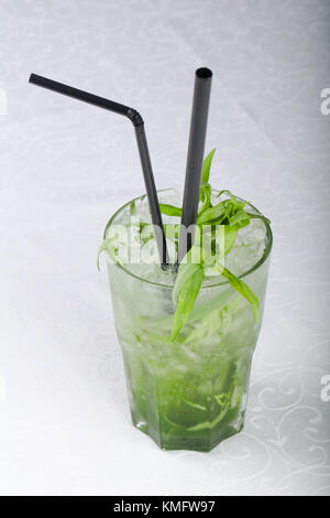 Cold Tarragon cocktail Stock Photo