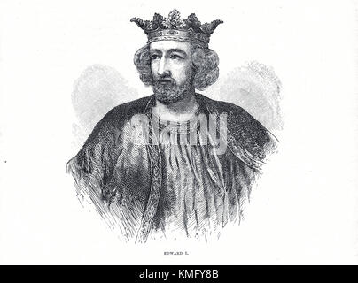 King Edward I of England, 1239-1307, reigned 1272-1307 Stock Photo