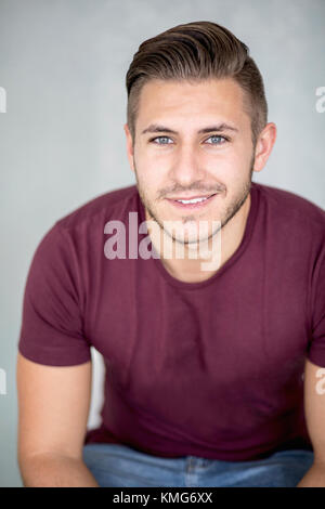 Portrait of handsome young man Stock Photo