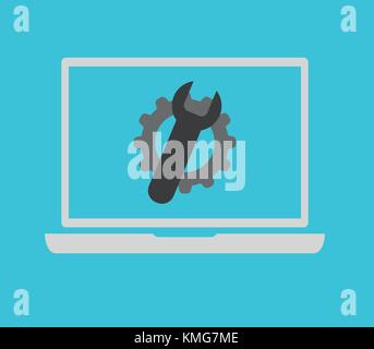 pc configuration Stock Vector