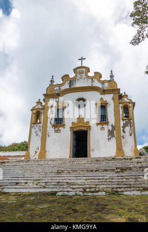 Nossa Senhora dos Remedios Church at Vila dos Remedios - Fernando de Noronha, Pernambuco, Brazil Stock Photo