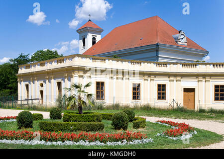 SLAVKOV, CZECH REPUBLIC - JUNE 19 - baroque castle (national cultural landmark) on June 19, 2014  in Slavkov - Austerlitz near Brno, South Moravia, Cz Stock Photo