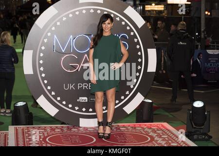 London, UK. 6th December, 2017.  Molly Bloom attends'Molly's Game' UK Premiere| usage worldwide Credit: dpa picture alliance/Alamy Live News Stock Photo