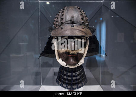 Turin, Piedmont, Italy. 7th Dec, 2017. Turin, Italy-December 7, 2017: Exhibition on Ninja and Samurai costumes at the MAO in Turin Credit: Stefano Guidi/ZUMA Wire/Alamy Live News Stock Photo