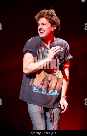 Philadelphia, USA. 06th Dec, 2017. Charlie Puth performs at the Q102 Jingle Ball 2017 at the Wells Fargo Center in Philadelphia, PA on December 6th, 2017 Credit: The Photo Access/Alamy Live News Stock Photo