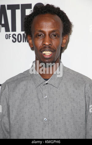 Hollywood, California, USA. 6th Dec, 2017. 06 December 2017 - Hollywood, California - Barkhad Abdi. ''The Pirates Of Somalia'' Los Angeles Premiere held at TCL Chinese 6 Theatres. Photo Credit: F. Sadou/AdMedia Credit: F. Sadou/AdMedia/ZUMA Wire/Alamy Live News Stock Photo