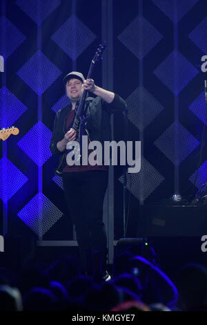 Philadelphia, USA. 06th Dec, 2017. Fall Out Boy performs onstage during the Q102's iHeartRadio Jingle Ball 2017 at the Wells Fargo Center in Philadelphia, PA, on December 6, 2017. Credit: Bastiaan Slabbers/Alamy Live News Stock Photo