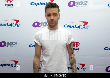Philadelphia, USA. 06th Dec, 2017. Singer/songwriter Liam Payne, of UK, makes a red carpet appearance ahead of the Q102's iHeartRadio Jingle Ball 2017 at the Wells Fargo Center in Philadelphia, PA, on December 6, 2017. Credit: Bastiaan Slabbers/Alamy Live News Stock Photo