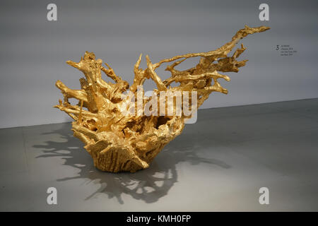 London, UK. 8th December, 2017. Chinese artist Al Weiwei showcases 'Iron Root 2015' at Everything at once showcases at The Studios, 180 The Strand on 8th Dec 2017, London, UK. Credit: See Li/Alamy Live News Stock Photo