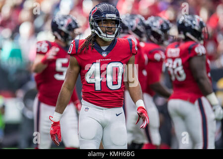 Houston, TX, USA. 10th Dec, 2017. Houston Texans cornerback Marcus Williams (40) during the 2nd half of an NFL football game between the Houston Texans and the San Francisco 49ers at NRG Stadium in Houston, TX. The 49ers won the game 26-16.Trask Smith/CSM/Alamy Live News Stock Photo