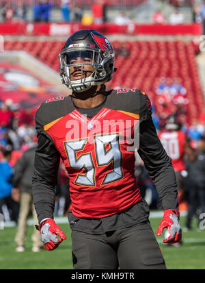 December 10, 2017 - Tampa Bay Buccaneers kicker Patrick Murray (7) before  the game between the Detroit Lions and the Tampa Bay Buccaneers at Raymond  James Stadium in Tampa, Florida. Del Mecum/CSM