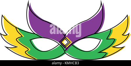 Mardi Gras Feathers Design, Party Carnival Decoration Celebration