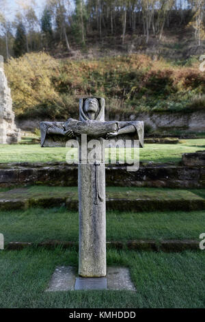 Mount Grace Carthusian Priory - Madonna of the Cross Stock Photo