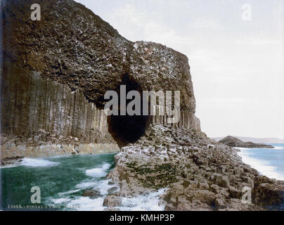 Scotland-Staffa-Fingals-Cave-1900 Stock Photo