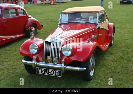 Classic British MG TF Roadster Stock Photo