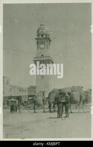 Aleppo Bab Al Faraj Clock tower 1919 Stock Photo