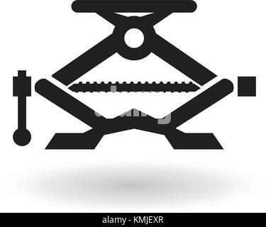 Car Tire Jack - Icon Illustration as EPS 10 File Stock Vector