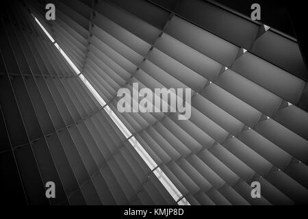 A closeup view from Windhover Hall, Milwaukee Art Museum…this exquisitely beautiful place took my breath away! Stock Photo