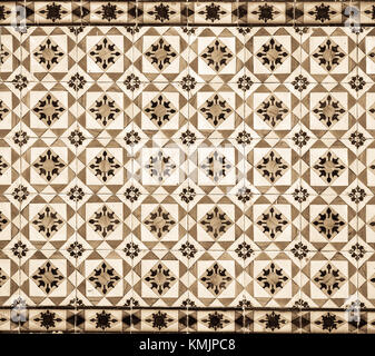 Vintage azulejos, traditional Portuguese tiles Stock Photo