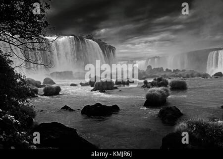 Storm clouds at Iguassu Falls, Brazil