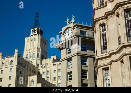Buildings around Plaza de Mayo, Buenos Aires, Argentina, South America Stock Photo