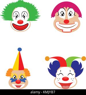 Scary clown cartoon character illustration Stock Vector Image & Art - Alamy