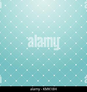 Striped repeating geometric square tiles with dotted rhombus. Modern stylish texture. Vector pattern blue background. Stock Vector
