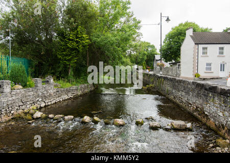 Landscapes of Ireland. The river of Cong in Galway county Stock Photo