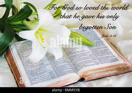 Christian Motivational quote saying For God so loved the world that he