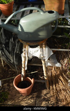 Random Junk in Greenhouse Stock Photo
