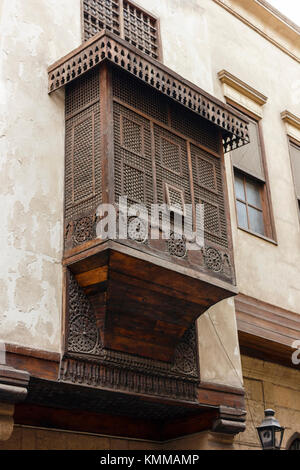 Mashrabiyas were mostly used in houses and palaces although sometimes in public buildings such as hospitals, inns, schools and government buildings Stock Photo
