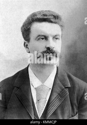 Guy de Maupassant, Henri René Albert Guy de Maupassant, French writer Stock Photo