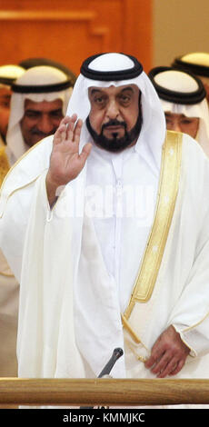 Sheikh Khalifa bin Zayed Al Nahyan picture Stock Photo
