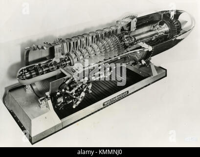 The Skyrocket Westinghouse J34 turbojet engine section, USA