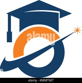 Bring Success on Education Letter O Stock Vector