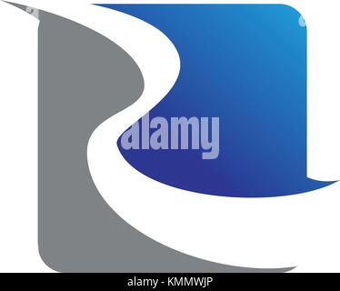 Logo Emblem Letter R Stock Vector