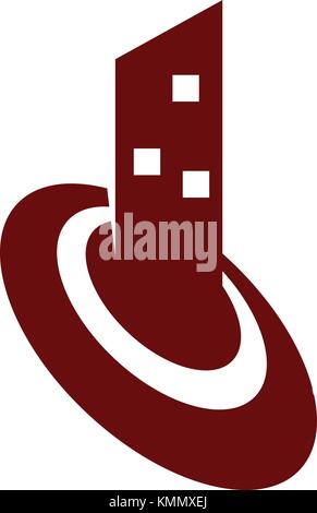 Property Center Stock Vector